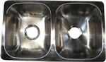 LaSalle Bristol RV Double Bowl Stainless Steel Kitchen Sink