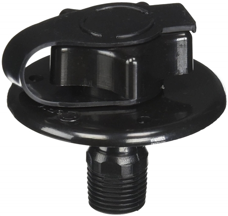 Valterra A01-0168BKVP Black Plastic RV Inlet - 1/2"