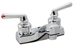 Polished Chrome RV Lavatory Faucet - 4" Deck Mount, 2-Handle, Durable