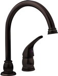 Dura Faucet  Venetian Bronze Goose Neck Pedestal RV Kitchen Faucet