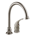 Dura Faucet  Satin Nickel Goose Neck Pedestal RV Kitchen Faucet