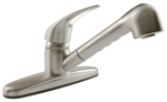 Dura Faucet  Satin Nickel Non-Metallic Pull-Out RV Kitchen Faucet