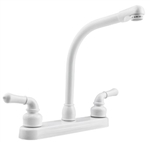 Dura Faucet DF-PK210C-WT White Classical Hi-Rise RV Kitchen Faucet