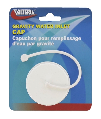 Valterra A0120SVP White Gravity Water Inlet Cap & Strap