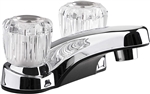 Dura Faucet  Lavatory RV Faucet With Crystal Acrylic Knobs, Chrome