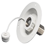 Aqua Pro Recessed Mount Fresh RV Water Fill - Polar White