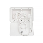 Dura Faucet DF-SA170-WT RV Exterior Shower Box Kit - White