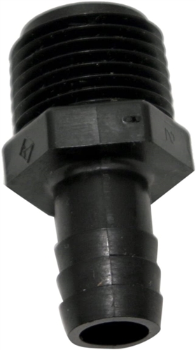 Valterra RF841 Fresh Water Male Adapter Fitting, 1/2" MPT x 1/2" Barb