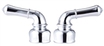 Dura Faucet DF-RKC-CP Non-Metallic Chrome Classical Lever Handles