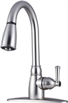 Non-Metallic Satin Nickel Pull-Down RV Kitchen Dura Faucet