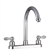 Dura Faucet  Satin Nickel Non-Metallic J-Spout RV Kitchen Faucet