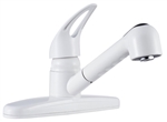 Dura Faucet  White Non-Metallic Pull-Out RV Kitchen Faucet