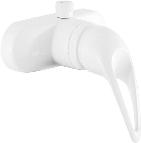 White Single Lever RV Shower Dura Faucet