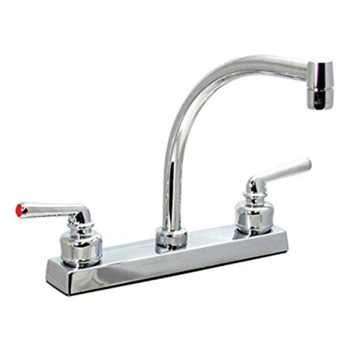 Phoenix PF211344 8" Dual Teacup Handle High Arc Kitchen Faucet - Chrome