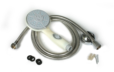 Camco Shower Head Kit - Off-White