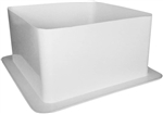 ICON 12573 RV Skylight / Vent White Inner Garnish - 14" x 14"