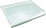 Lippert Components 209658 Right Hand Bathtub - White - 24" x 36"