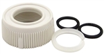 Dura Faucet  White Spout Nut And Rings Kit