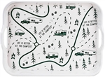 Camco Life is Better at the Campsite Melamine RV Serving Tray, Map Design