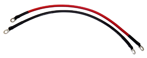 RV Pigtails 10020 6 AWG Red/Black Battery Jumpers - 20"