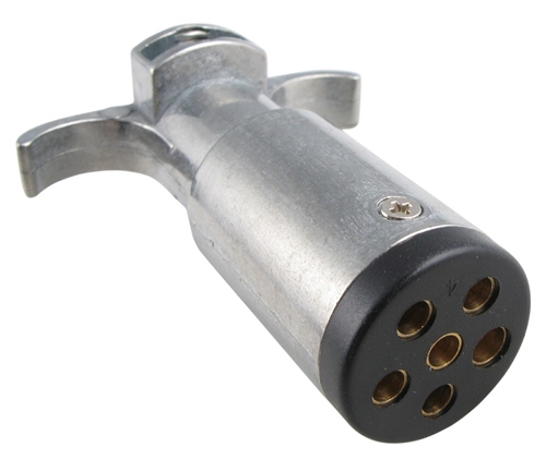 Pollak 10604 6-Way Pin Trailer Side Zinc Connector