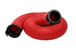 Valterra EZ Coupler RV Sewer Drain Hose 10' Extended, 18 Mil Vinyl, Red