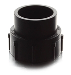 LaSalle Bristol RV Sewer Waste Valve Cleanout Adapter, 1-1/2" Female Spigot x 1-1/2" FPT, Black