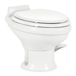 Dometic Ceramic 13-3/4" Low Profile RV Toilet - 311 Series Without Hand Sprayer - White