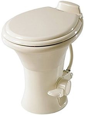 Dometic 302310083 Ceramic 18" RV Toilet - 310 Series without Hand Sprayer - Bone