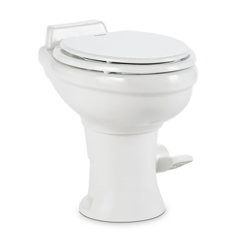 Dometic 320 Series High-Profile RV Toilet with Elongated Seat & Pedal Flush Control