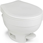 Thetford 31650 Aqua-Magic VI Low Profile RV Toilet with Pedal Flush - White