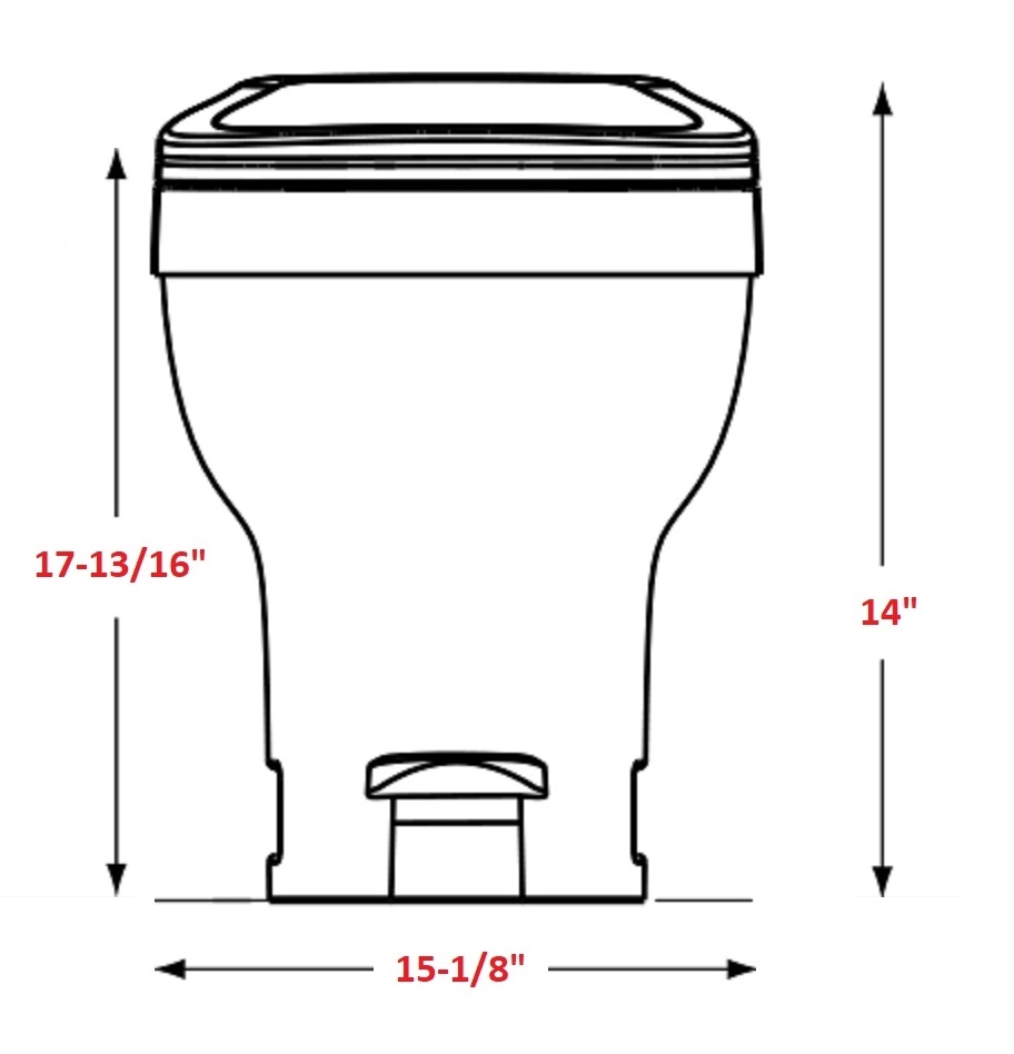 Aqua Magic V RV Toilet Pedal Flush deals low profile 31650