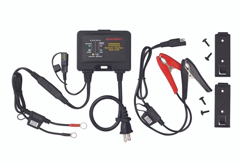 BatteryMINDer 1215C 12V 1.5 Amp Convertible Onboard or Benchtop Charger-Maintainer-Desulfator