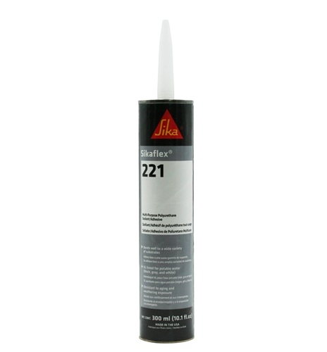 Sikaflex 221 Multi-Purpose Non-Sag Polyurethane RV Sealant/Adhesive - Gray