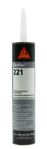 Sikaflex 221 Multi-Purpose Non-Sag Polyurethane RV Sealant/Adhesive - Gray