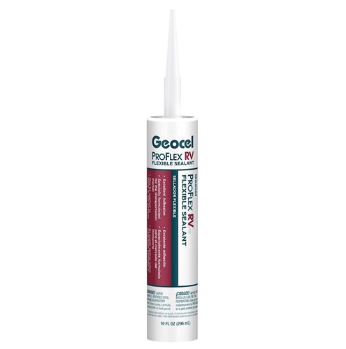 Geocel Pro Flex RV Flexible Sealant - 10 Oz - Crystal Clear