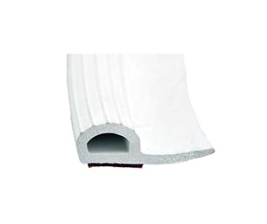 AP Products 018-314 White Rubber Slide Out Seal With Wiper And Tape - 5/8" x 1-15/16" x 35'