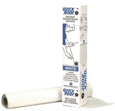 CoFair Products WQR36 Quick Roof Aluminum White Roof Repair Tape - 36" x 33.5'