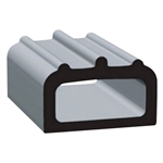 Clean Seal 5/8" x 0.400" EDPM D Seal With Tape - Black