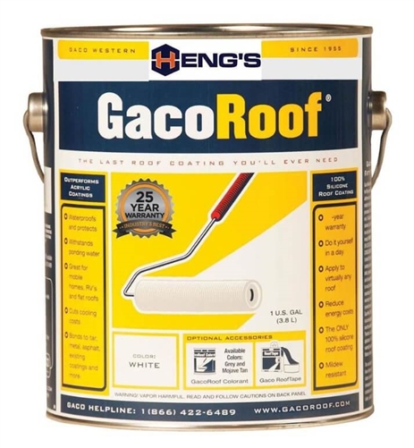 Heng's GacoRoof 100% Silicone Roof Coating, Gallon