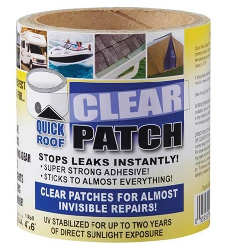 CoFair QRCP46 Quick Roof Clear Repair Tape - 4" x 6'