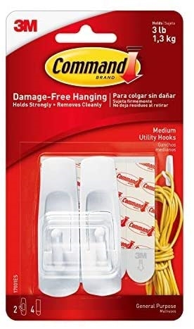 3M 17001ES Command Utility Hooks - Medium - 2 Pack