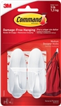 3M 17081ES Command Designer Hooks - Medium - 2 Pack