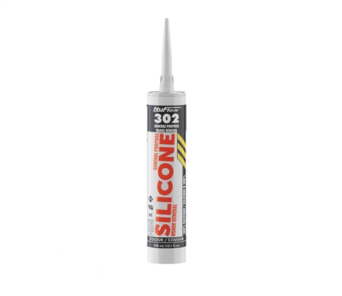 Nuco 30207 Nuflex 302 General Purpose Silicone Sealant, 10 Oz, Brown