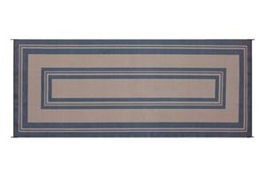 Reversible Patio Mats 502 8' X 20' Classic Border Black Patio Mat