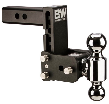 B&W TS20037B Tow & Stow Dual-Ball Trailer Hitch Mount - 5" Drop - 4-1/2" Rise