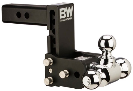 B&W TS20049B Tow & Stow Tri-Ball Trailer Hitch Mount - 7" Drop - 7-1/5" Rise