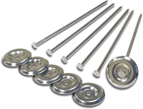 Prest-O-Fit RV Patio Mat Stakes And Washers, 6 Pack