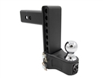 Blue Ox Adjustable Hitch Ball Mount, 2-1/2" Receiver, 7" Drop/Rise, With 2" Ball, 12,000 Lbs