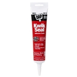 DAP Kwik Seal Kitchen & Bath Adhesive Caulk, White, 5.5 Oz